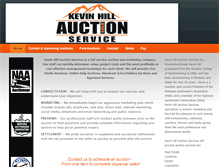 Tablet Screenshot of kevinhillauctions.com